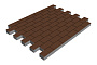 Плитка тротуарная SteinRus Прямоугольник Б.6.П.6, гладкая, коричневый, 200*100*60 мм