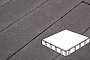 Плитка тротуарная Готика Profi, Квадрат, темно-серый, частичный прокрас, с/ц, 400*400*60 мм