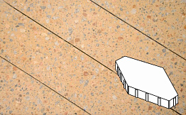 Плитка тротуарная Готика, Granite FINO, Зарядье без фаски, Павловское, 600*400*100 мм