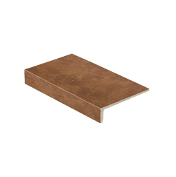 Клинкерная ступень прямоугольная Stroeher Keraplatte Roccia 841 rosso 294х175х52х10 мм