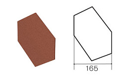 Заглушка треугольного конька Gerard Sapphire, 165 мм