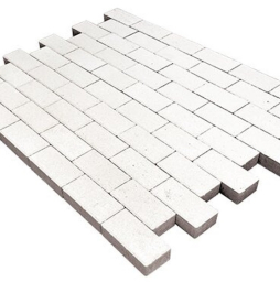 Плитка тротуарная SteinRus Прямоугольник В.6.П.8 гладкая, белый, 200*100*80 мм