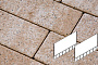 Плитка тротуарная Готика Natur FERRO, Плита AI, Оливковый, 1057/705*500*80 мм