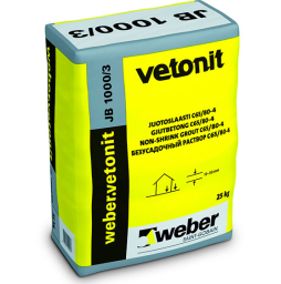 Безусадочный раствор weber.vetonit JB 1000/3 серый, 25 кг