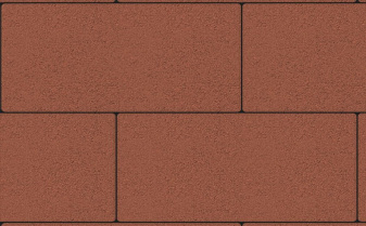 Плитка тротуарная Прямоугольник (Ла-Линия) В.5.П.10 гладкий красный 600*300*100 мм