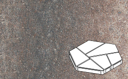 Плитка тротуарная Готика Natur, Полигональ, Юпитер, 893*780*80 мм