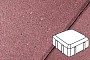 Плитка тротуарная Готика Profi, Старая площадь, красный, частичный прокрас, с/ц, 160*160*60 мм