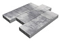 Плитка тротуарная SteinRus Валенсия Б.3.К.8, гладкая, Монохром, 300*300*80 мм
