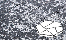 Плитка тротуарная Готика, Granite FINO, Полигональ, Диорит, 893*780*80 мм