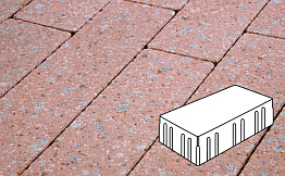 Плитка тротуарная Готика, City Granite FINERRO, Скада без фаски, Травертин, 225*150*100 мм