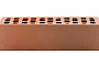Кирпич облицовочный ЛСР красный флэшинг гладкий, утолщенные стенки, М175, 250*120*65 мм