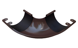 Внешний угол желоба 90° BRAAS, 125/90 мм, сталь, темно-коричневый