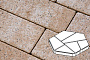 Плитка тротуарная Готика Natur FERRO, Полигональ, Оливковый, 893*780*80 мм