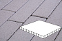 Плитка тротуарная Готика Profi, Плита, белый, частичный прокрас, б/ц, 1000*1000*100 мм