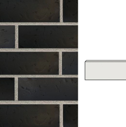 Клинкерная плитка угловая Terramatic Moon Black AC, 185*71*60*14 мм