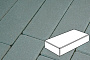 Плитка тротуарная Готика Profi, Картано, синий, частичный прокрас, с/ц, 300*150*100 мм