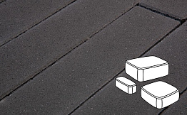 Плитка тротуарная Готика Profi, Классика, черный, полный прокрас, с/ц, толщина 60 мм, комплект 3 шт