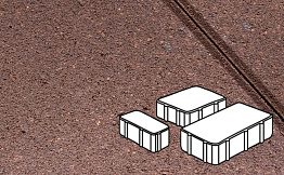 Плитка тротуарная Готика Profi, Новый Город, оранжевый, частичный прокрас, с/ц, толщина 60 мм, комплект 3 шт