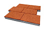 Плитка тротуарная SteinRus, Парк Плейс Б.3.П.8, Native, оранжевый, 600*300*80 мм