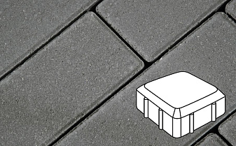 Плитка тротуарная Готика Profi, Старая площадь, серый, полный прокрас, с/ц, 160*160*60 мм