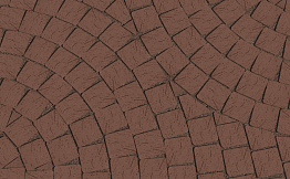 Клинкерная брусчатка Lode Brunis коричневая шероховатая, 60*60*62 мм