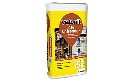 Цементно-известковая фасадная штукатурка weber.vetonit Unirender 414, 25 кг