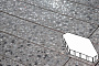 Плитка тротуарная Готика, Granite FINO, Зарядье без фаски, Галенит, 600*400*100 мм