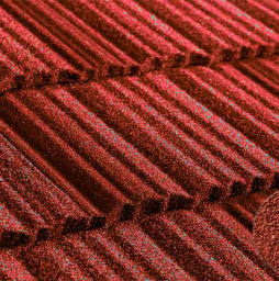 Композитная черепица рядовая Metrotile Shake Red