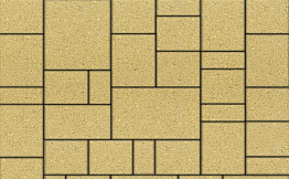 Плитка тротуарная Мюнхен Б.2.Ф.6см гранит желтый