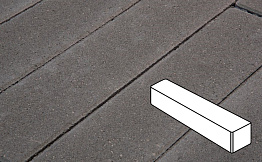 Плитка тротуарная Готика Profi, Ригель, темно-серый, частичный покрас, с/ц, 360*80*80 мм
