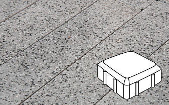 Плитка тротуарная Готика, Granite FINO, Старая площадь, Цветок Урала, 160*160*60 мм