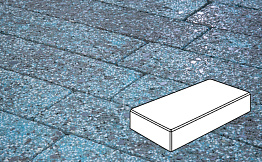 Плитка тротуарная Готика Granite FINERRO, картано, Азул Бахия 300*150*80 мм