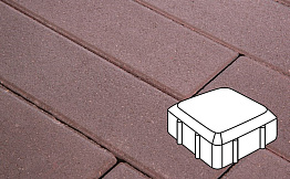 Плитка тротуарная Готика Profi, Старая площадь, темно-коричневый, частичный прокрас, с/ц, 160*160*60 мм