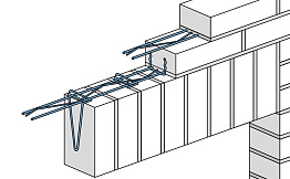 Система Baut для перемычки с вертикальной кладкой