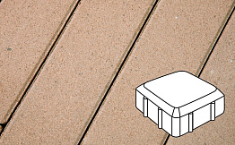Плитка тротуарная Готика Profi, Старая площадь, палевый, частичный прокрас, б/ц, 160*160*60 мм