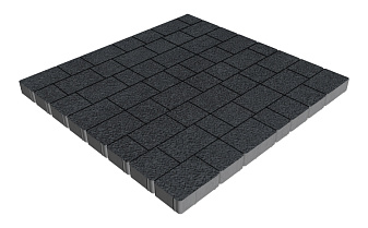 Плитка тротуарная SteinRus Инсбрук Альт Брик, Old-age, черный, толщина 60 мм