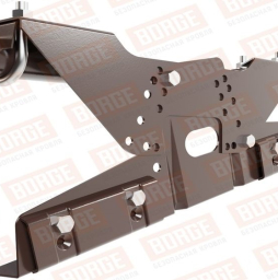 Кровельное ограждение Borge для фальцевой кровли оцинкованное RAL 8017, 300*60 см