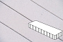 Плитка тротуарная Готика Profi, Плита, кристалл, частичный прокрас, б/ц, 500*125*100 мм