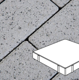 Плитка тротуарная Готика Granite FERRO, Квадрат Б.6.К.8, Белла Уайт 600*600*80 мм