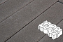 Плитка тротуарная Готика Profi, Газонная решетка, темно-серый, частичный прокрас, с/ц, 450*225*80 мм