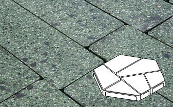 Плитка тротуарная Готика, City Granite FINO, Полигональ, Порфир, 893*780*80 мм