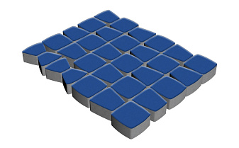 Плитка тротуарная SteinRus Классико Нео, гладкая, синий, толщина 60 мм