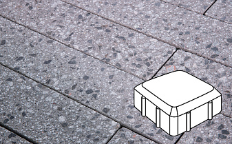 Плитка тротуарная Готика, Granite FINERRO, Старая площадь, Галенит, 160*160*60 мм