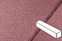 Плитка тротуарная Готика Profi, Ригель, красный, частичный покрас, с/ц, 360*80*80 мм
