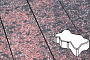 Плитка тротуарная Готика, City Granite FINO, Зигзаг/Волна, Дымовский, 225*112,5*60 мм