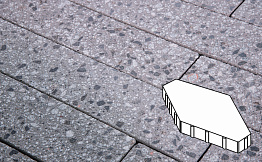 Плитка тротуарная Готика, Granite FINERRO, Зарядье без фаски, Галенит, 600*400*100 мм