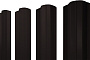 Штакетник М-образный B фигурный 0,5 PurPro RAL 9005 черный