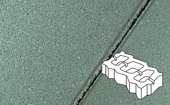 Плитка тротуарная Готика Profi, Газонная решетка, зеленый, частичный прокрас, б/ц, 450*225*80 мм