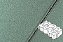Плитка тротуарная Готика Profi, Газонная решетка, зеленый, частичный прокрас, б/ц, 450*225*80 мм