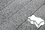 Плитка тротуарная Готика, Granite FINO, Зигзаг/Волна, Белла Уайт, 225*112,5*60 мм